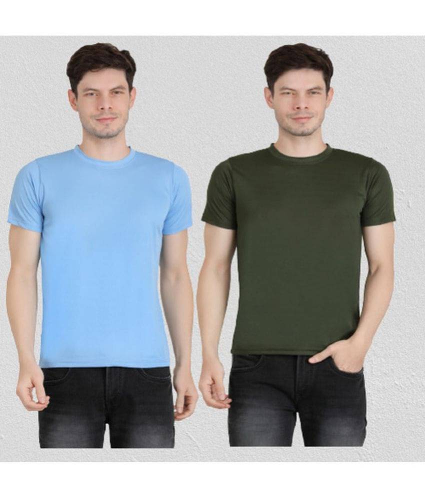    			Ben Toi Pack of 2 Polyester Regular Fit Men's T-Shirt ( Sky Blue )