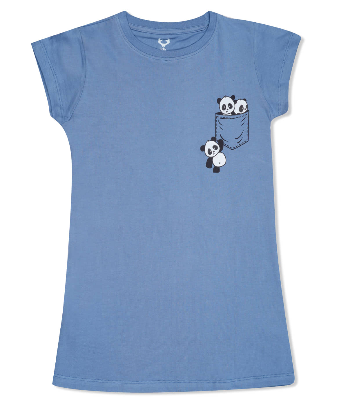 E1K Pack of 1 Girls Cotton T-Shirt ( Dark Grey )