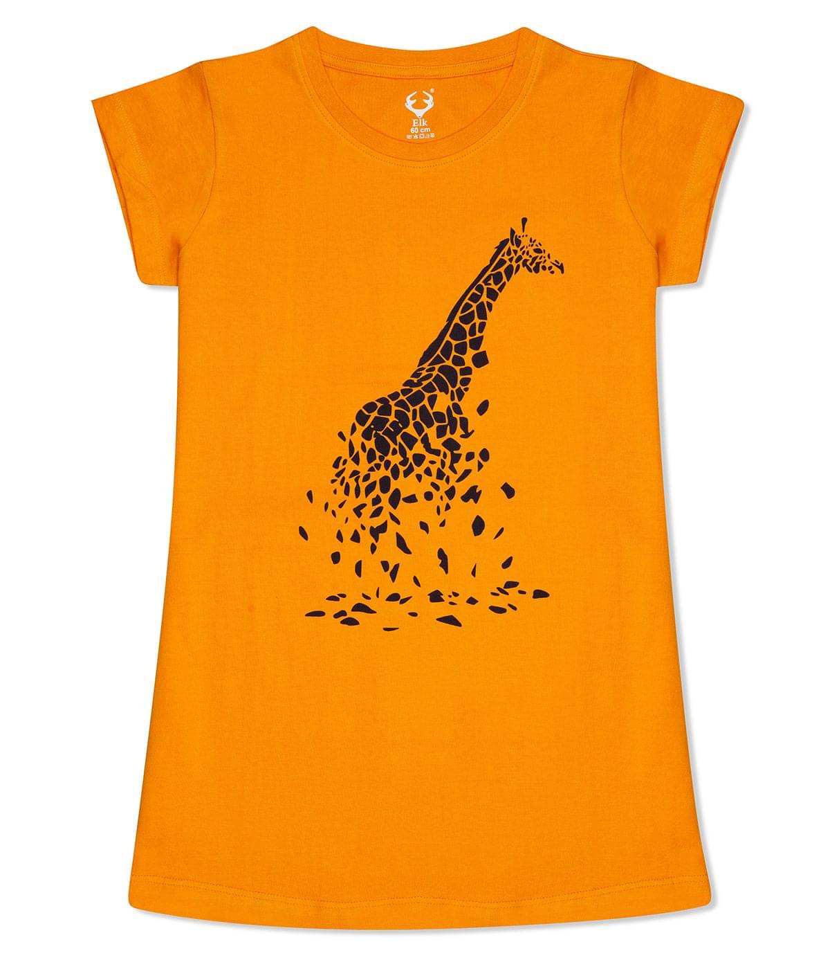     			E1K Pack of 1 Girls Cotton T-Shirt ( Yellow )