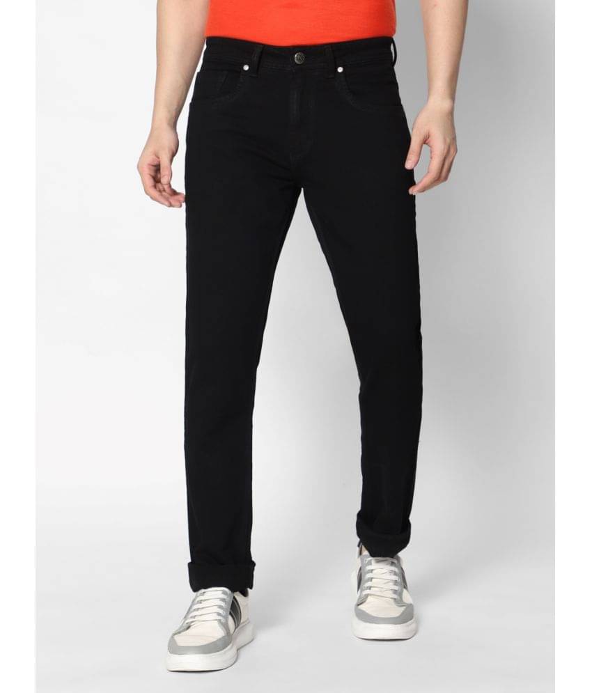     			HJ HASASI - Black Cotton Regular Fit Men's Jeans ( Pack of 1 )