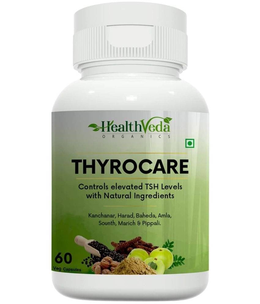 Health Veda Organics Thyrocare Supplements, 60 Veg Capsules Health Veda Organics Thyrocare Supplements, 60 Veg Capsules