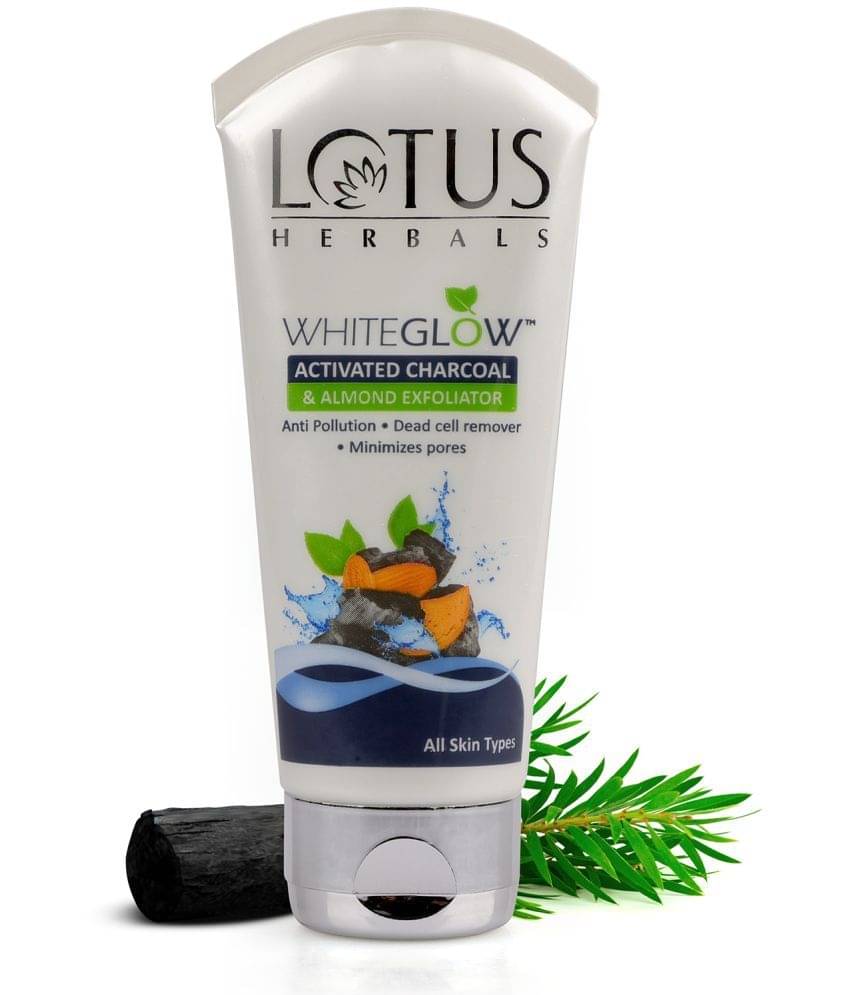     			Lotus Herbals Whiteglow Activated Charcoal & Almond Exfoliator, 100G