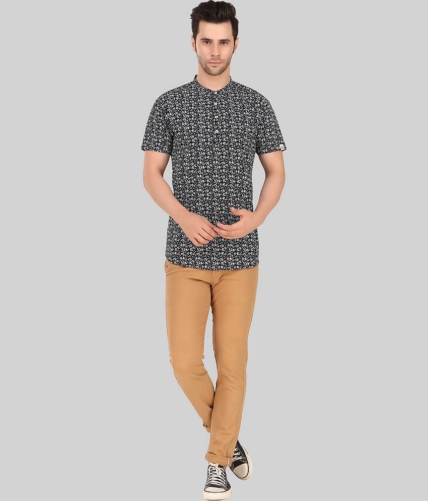 Made In The Shade - Black Cotton Men's Regular Kurta ( Pack of 1 )