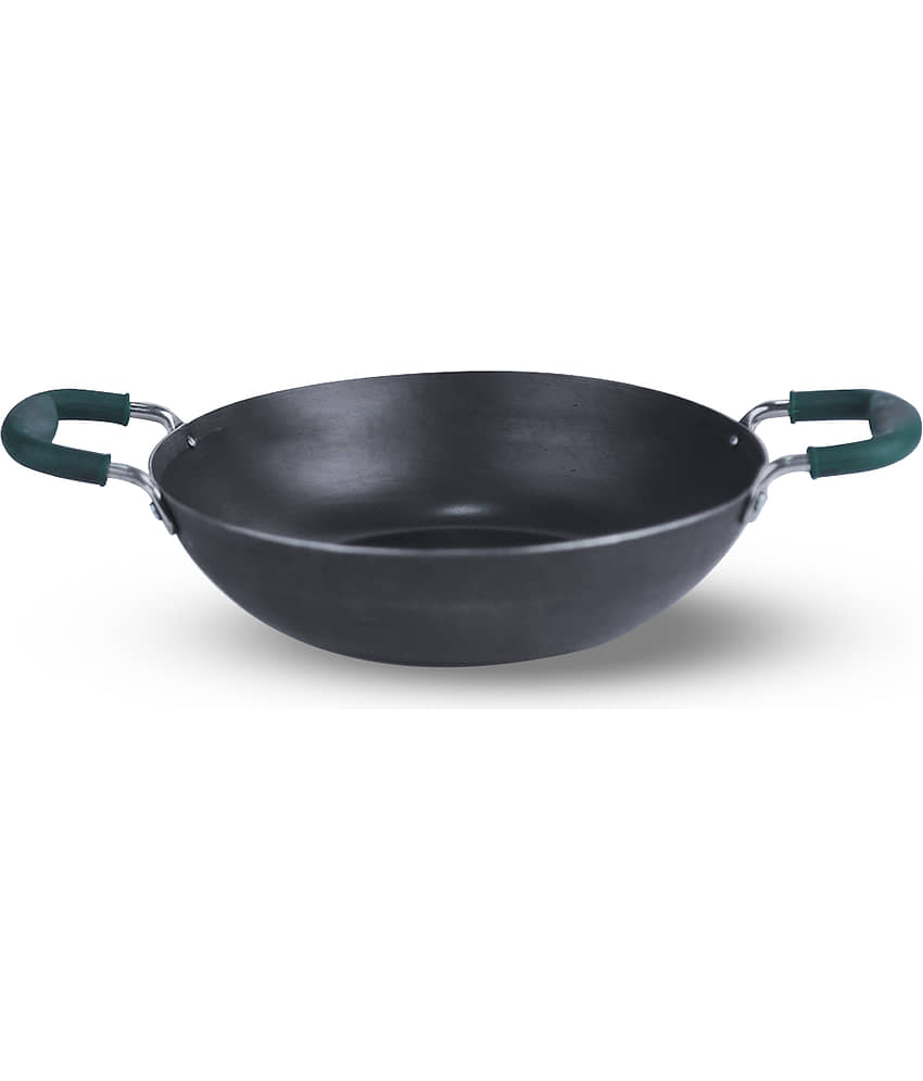 The Indus Valley - Iron Non coated Shallow Kadhai 2 L - Cookware | Buy online on ZillyBuy