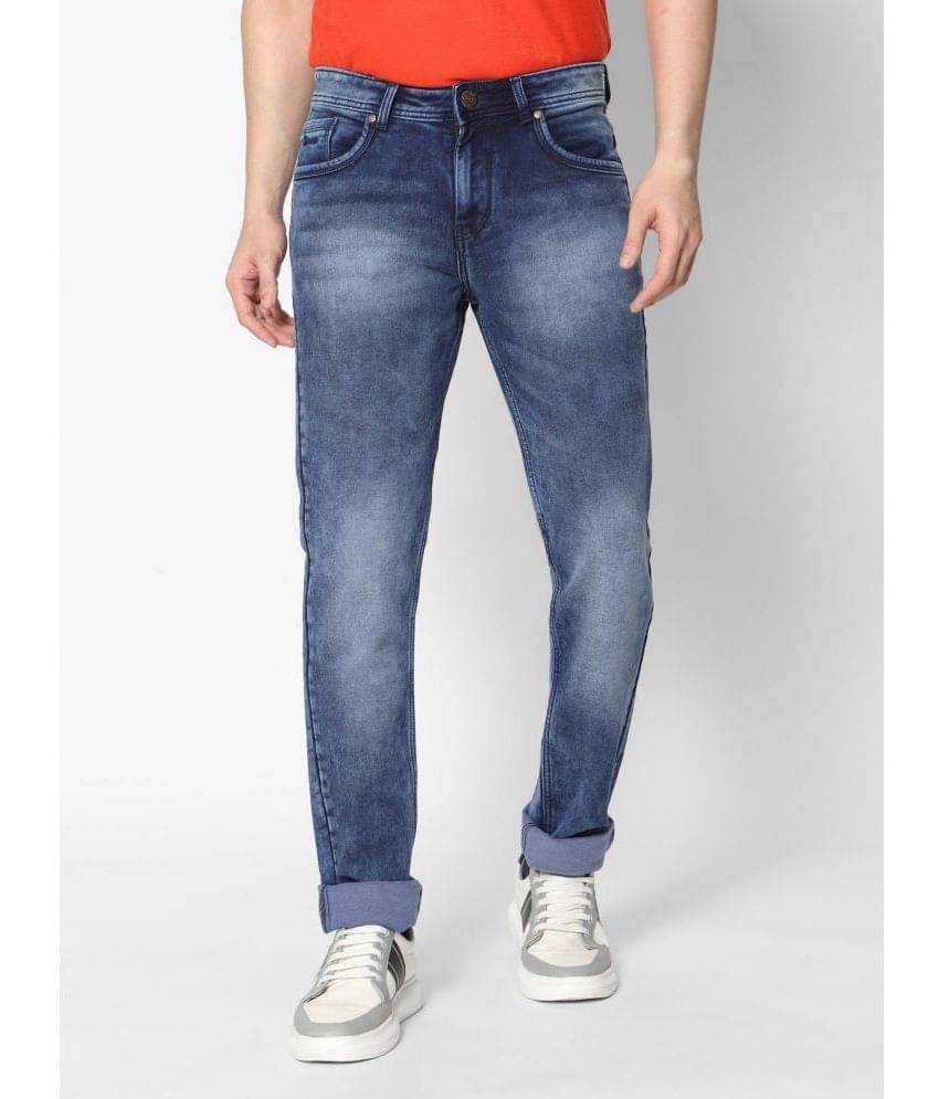     			HJ HASASI - Indigo Blue Cotton Regular Fit Men's Jeans ( Pack of 1 )