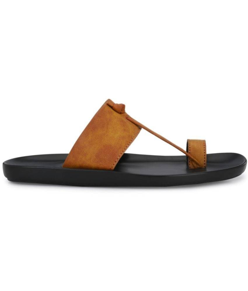 Leeport - Beige Men's Leather Slipper - Image 3