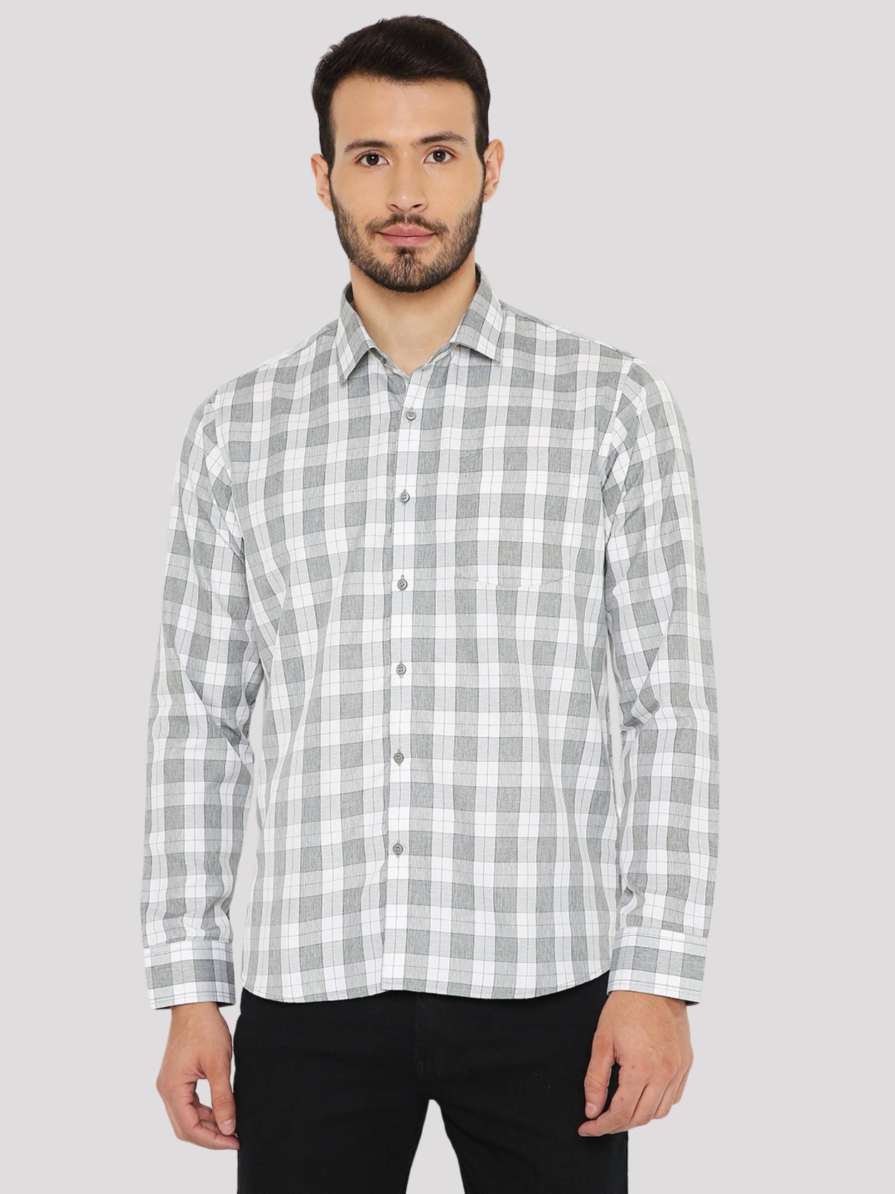     			Maharaja - Green Polyester Blend Slim Fit Men's Formal Shirt ( Pack of 1 )