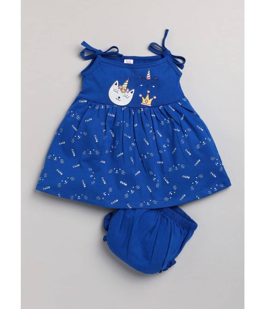     			Mars Infiniti Pack of 1 Baby Girls Cotton Frock ( Blue )