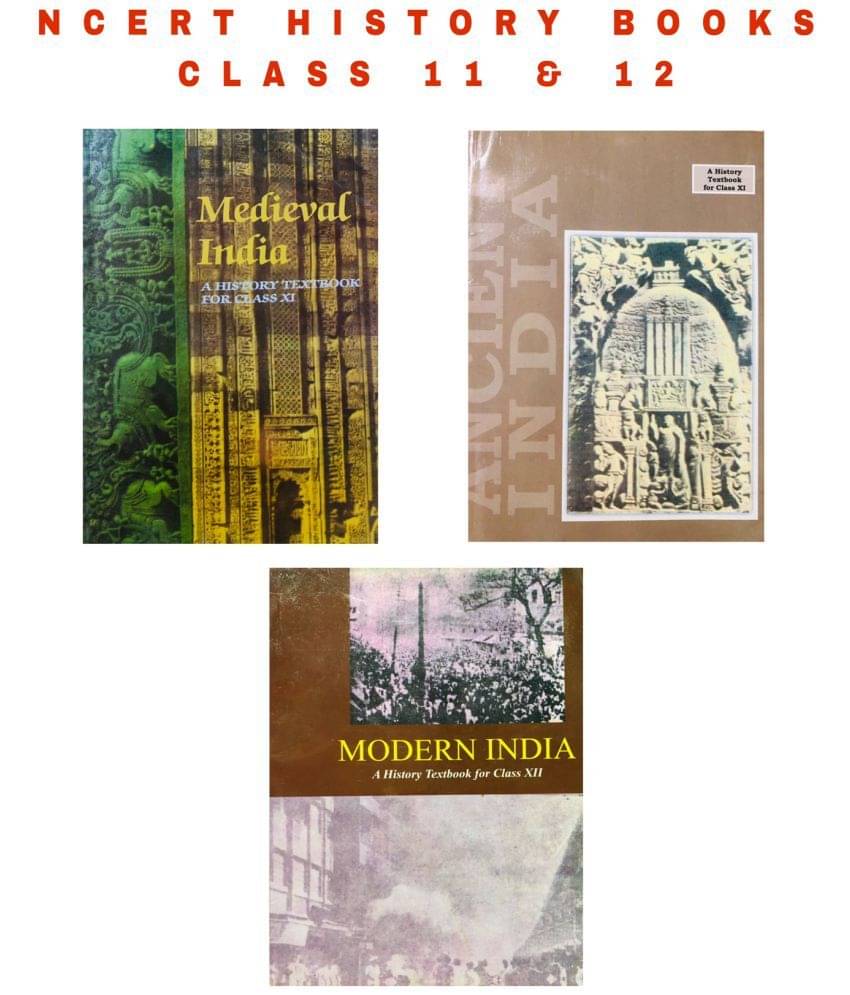     			Old Ncert Ancient India, Medieval India ,Modern India  (History Books) Class 11 & 12  For Civil Services Exam Preparation