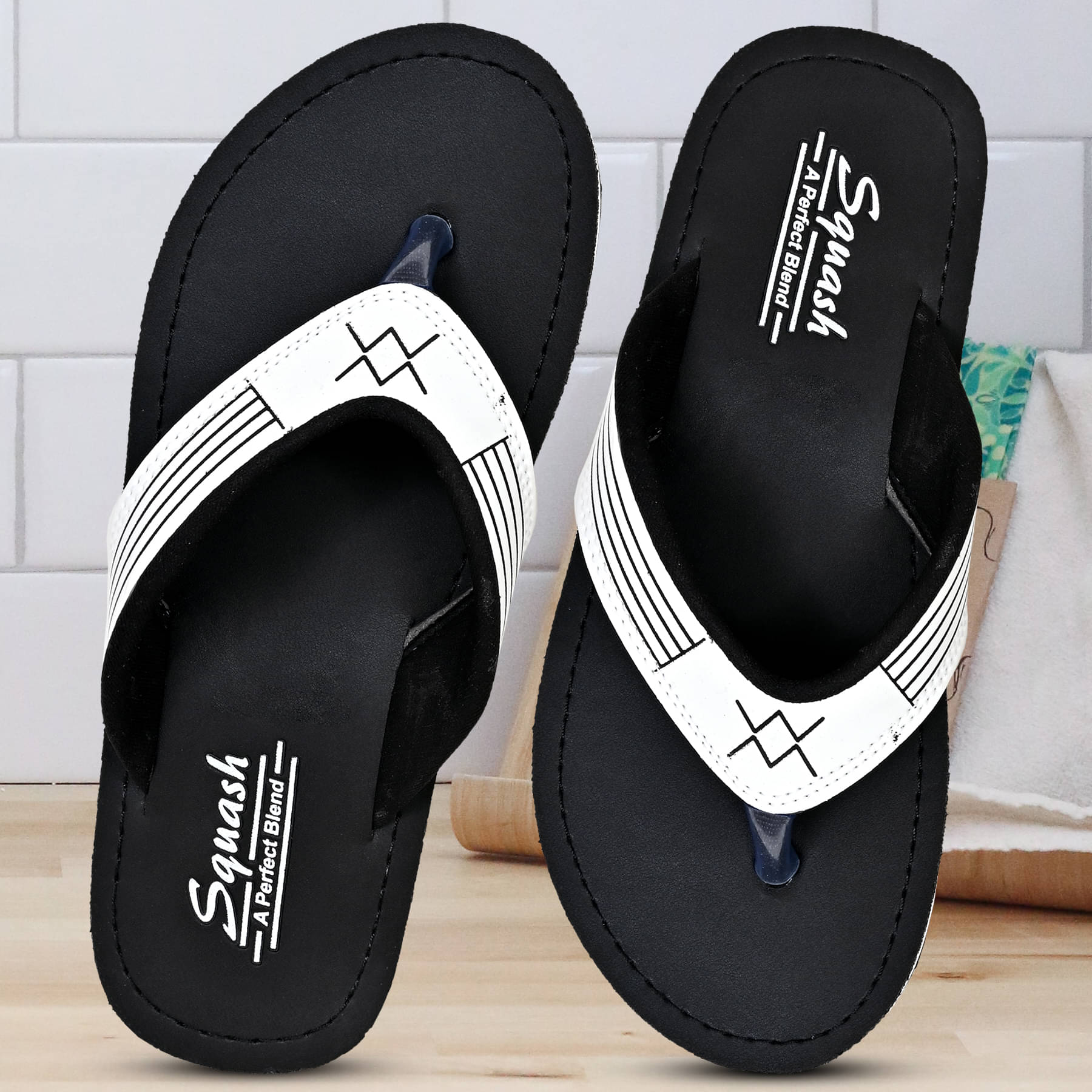     			Squash - Black Men's Thong Flip Flop