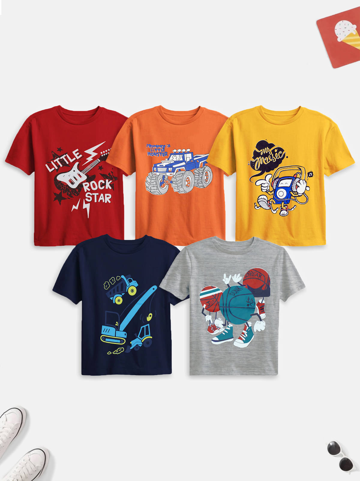     			Trampoline Pack of 1 Boys Cotton Blend T-Shirt ( Multicolor )