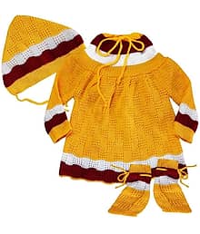 LITTLE PANDA Single Girls Wollen Pullover ( Yellow )