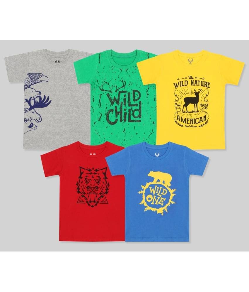     			E1K Pack of 1 Boys Cotton T-Shirt ( Multicolor )