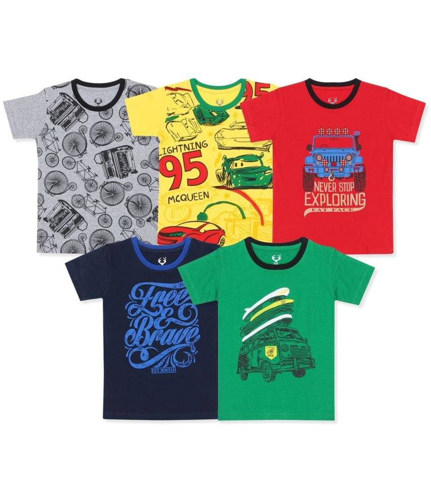     			E1K Pack of 1 Boys Cotton T-Shirt ( Multicolor )
