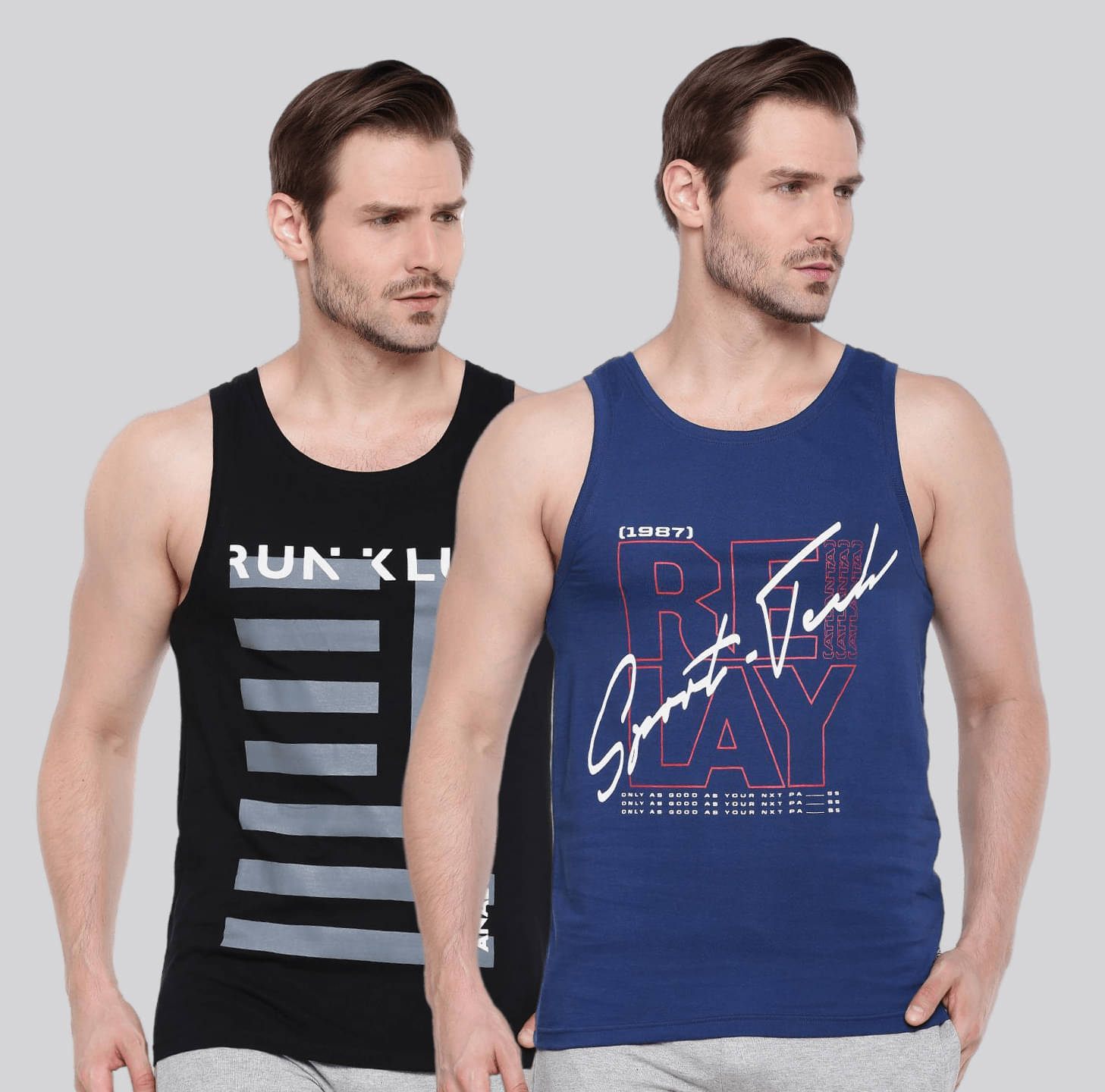 Force NXT Pack of 2 Cotton Regular Fit Men's T-Shirt ( Multicolor ) Force NXT Pack of 2 Cotton Regular Fit Men's T-Shirt ( Multicolor )