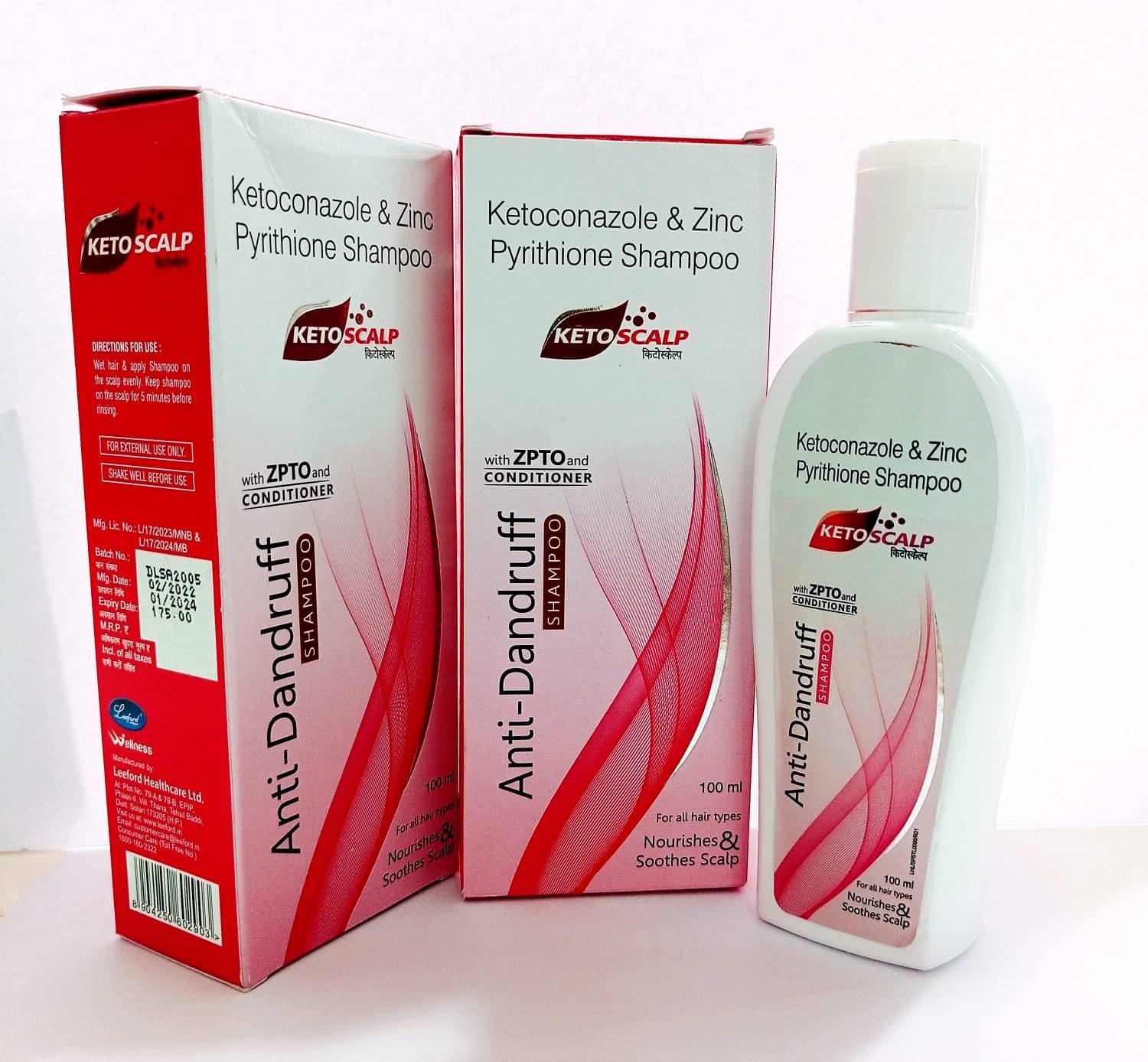     			KETOSCALP ANTI-DANDRUFF SHAMPOO( PACK OF 2) Baby Shampoo 100 ml ( 2 pcs )