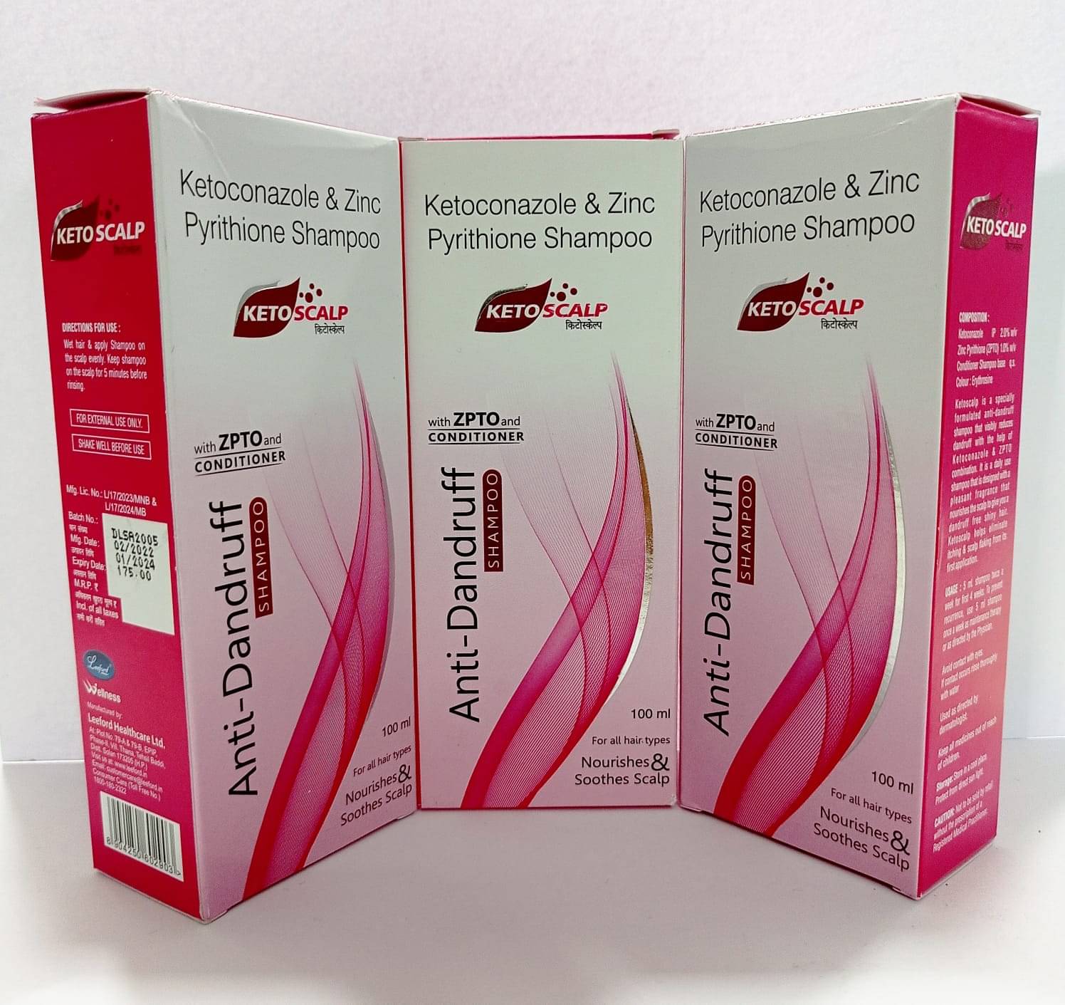     			KETOSCALP SHAMPOO ( PACK OF 3) Baby Shampoo 100 ml ( 3 pcs )