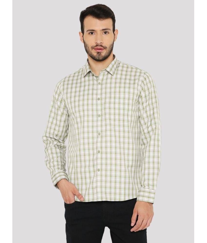 Maharaja - Green Polyester Blend Slim Fit Men's Formal Shirt ( Pack of 1 ) Maharaja - Green Polyester Blend Slim Fit Men's Formal Shirt ( Pack of 1 )
