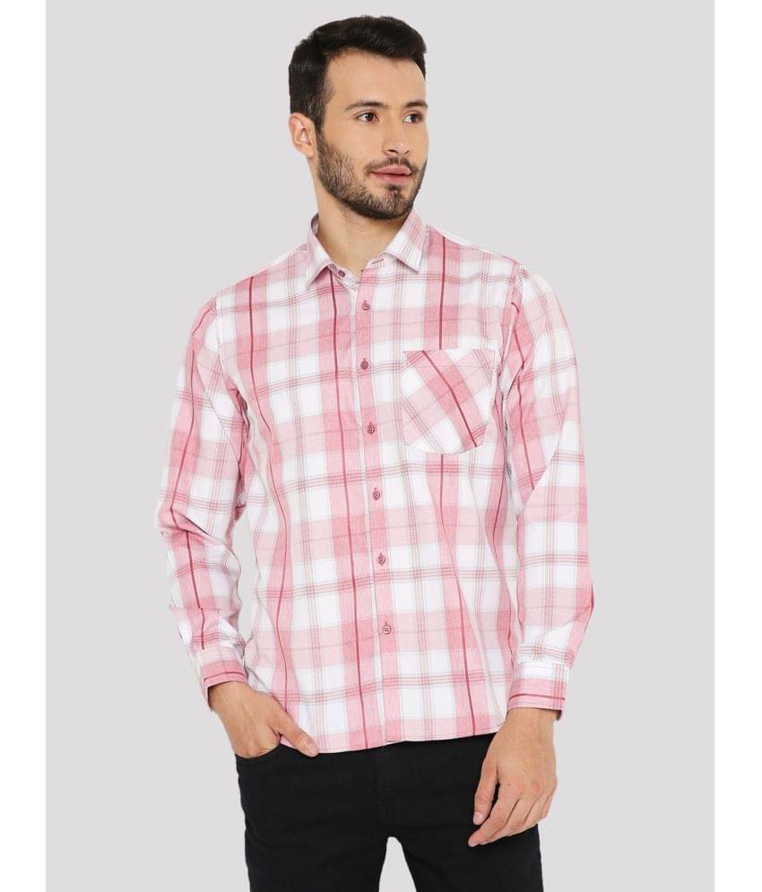 Maharaja - Pink Polyester Blend Slim Fit Men's Formal Shirt ( Pack of 1 ) Maharaja - Pink Polyester Blend Slim Fit Men's Formal Shirt ( Pack of 1 )
