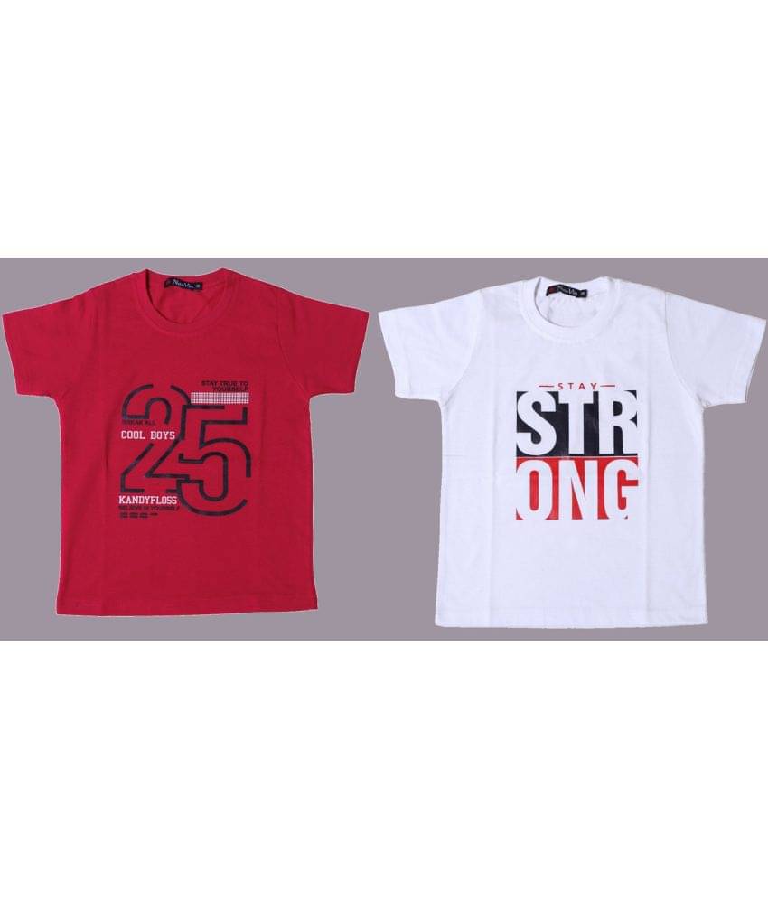     			NEUVIN Pack of 1 Boys Cotton T-Shirt ( Multi Color )