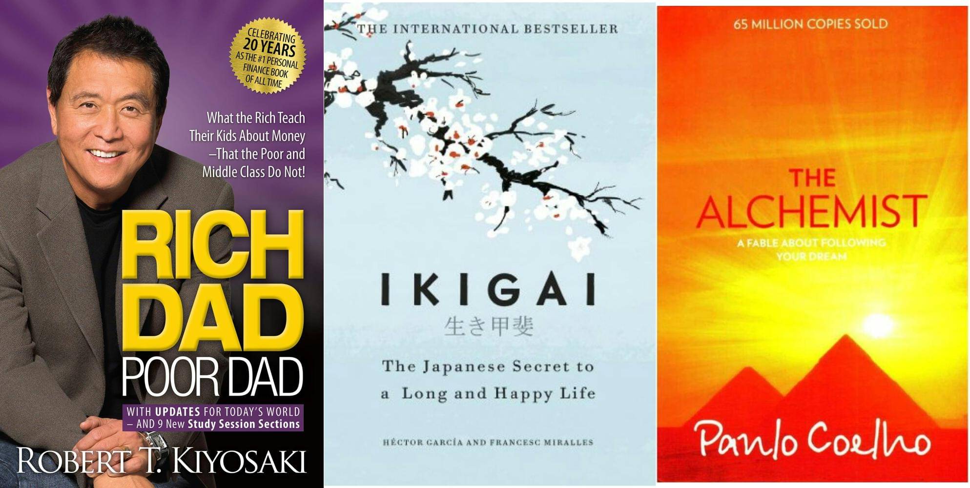     			Rich Dad Poor Dad + Ikigai+ Alchemist (Paperback) By Robert T. Kiyosaki, Garcia Hector,Paulo Coelho
