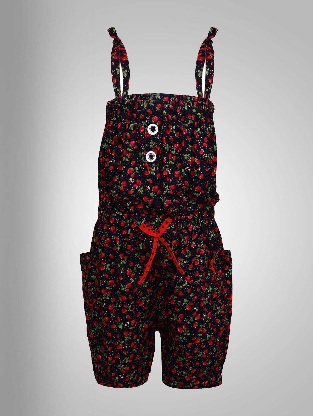 Arshia Fashions Girls Cotton Blend Jumpsuit ( Pack of 1 , Red ) Arshia Fashions Girls Cotton Blend Jumpsuit ( Pack of 1 , Red )