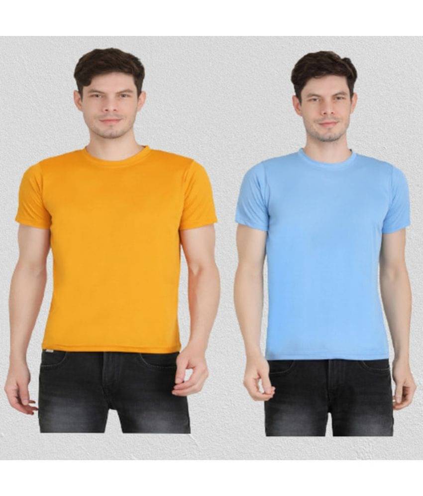     			Ben Toi Pack of 2 Polyester Regular Fit Men's T-Shirt ( Sky Blue )