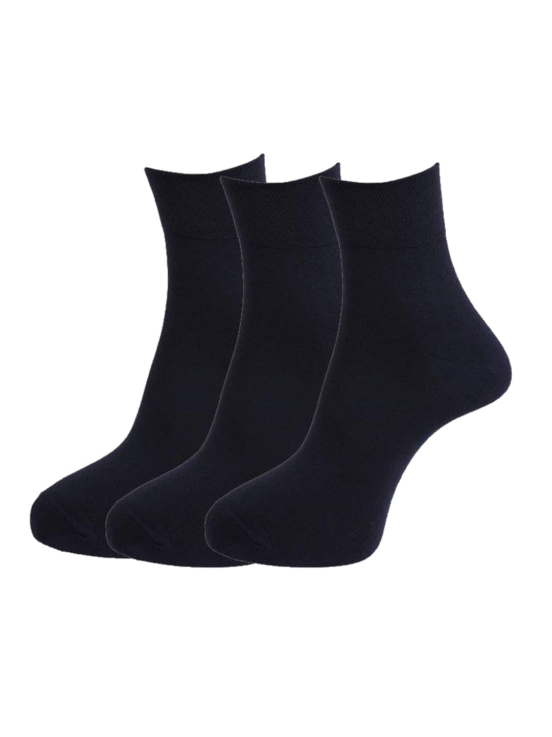Dollar Socks - Cotton Men's Solid Black Mid Length Socks ( Pack of 3 ) - Socks | Buy online on ZillyBuy