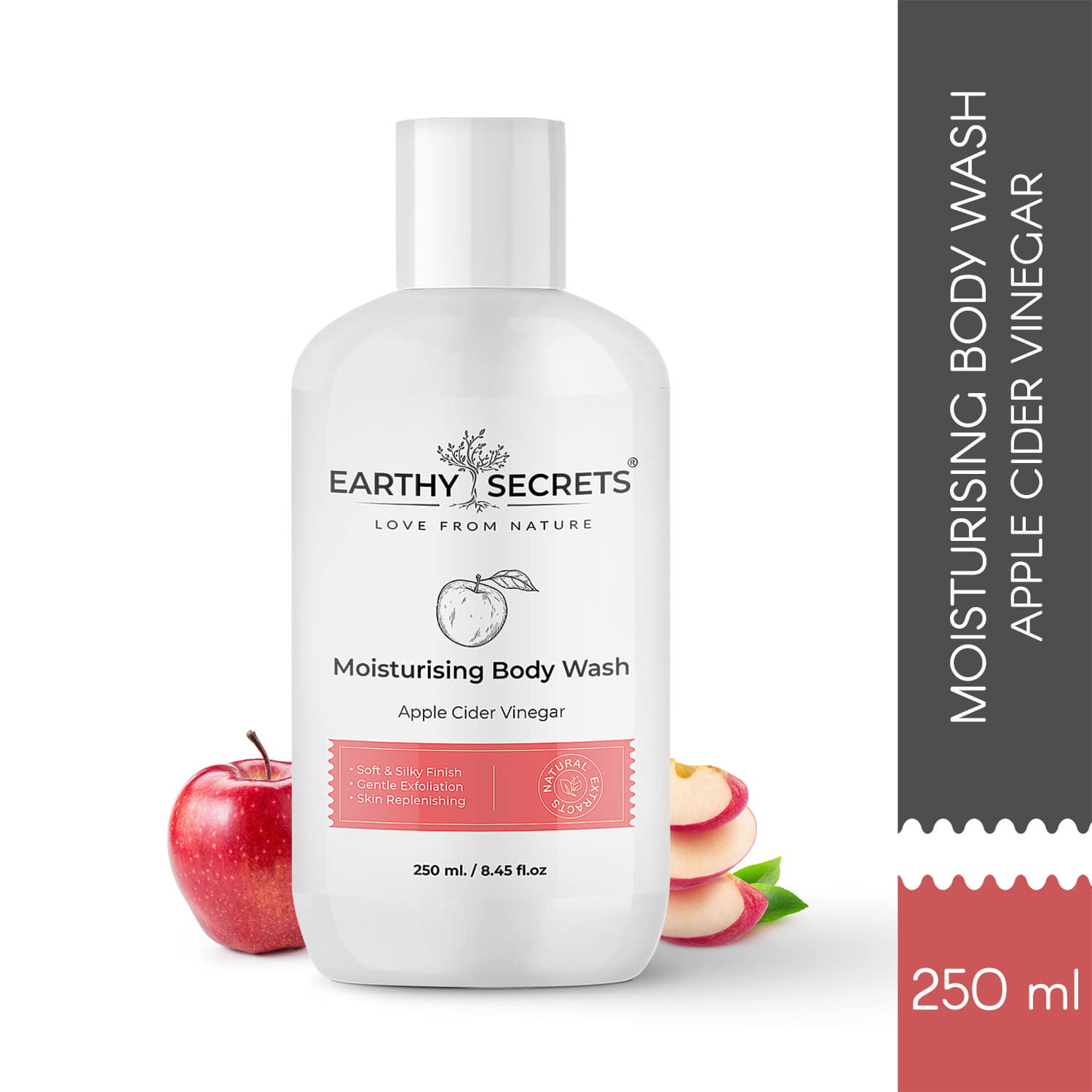 EARTHY SECRETS Apple Cider Vinegar Moisturising Body Wash 250 mL EARTHY SECRETS Apple Cider Vinegar Moisturising Body Wash 250 mL