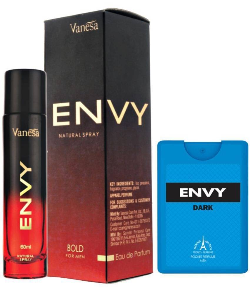     			Envy Bold Perfume - 60ML & Dark Pocket Perfume For Men- 18ML Each (Combo Pack of 2)