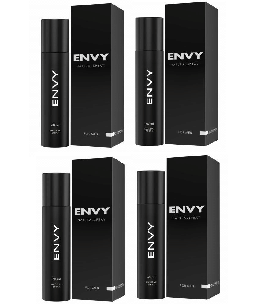     			Envy Natural Spray Perfume Premium & Long Lasting Eau de Parfum - For Men 60 ml, (Pack of 4)