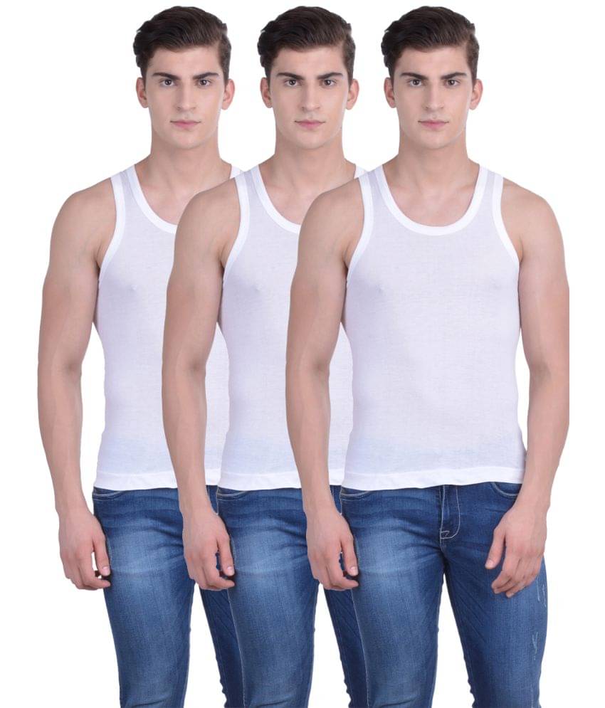 Force NXT Pack of 3 Cotton Undershirt For Men ( White ) Force NXT Pack of 3 Cotton Undershirt For Men ( White )
