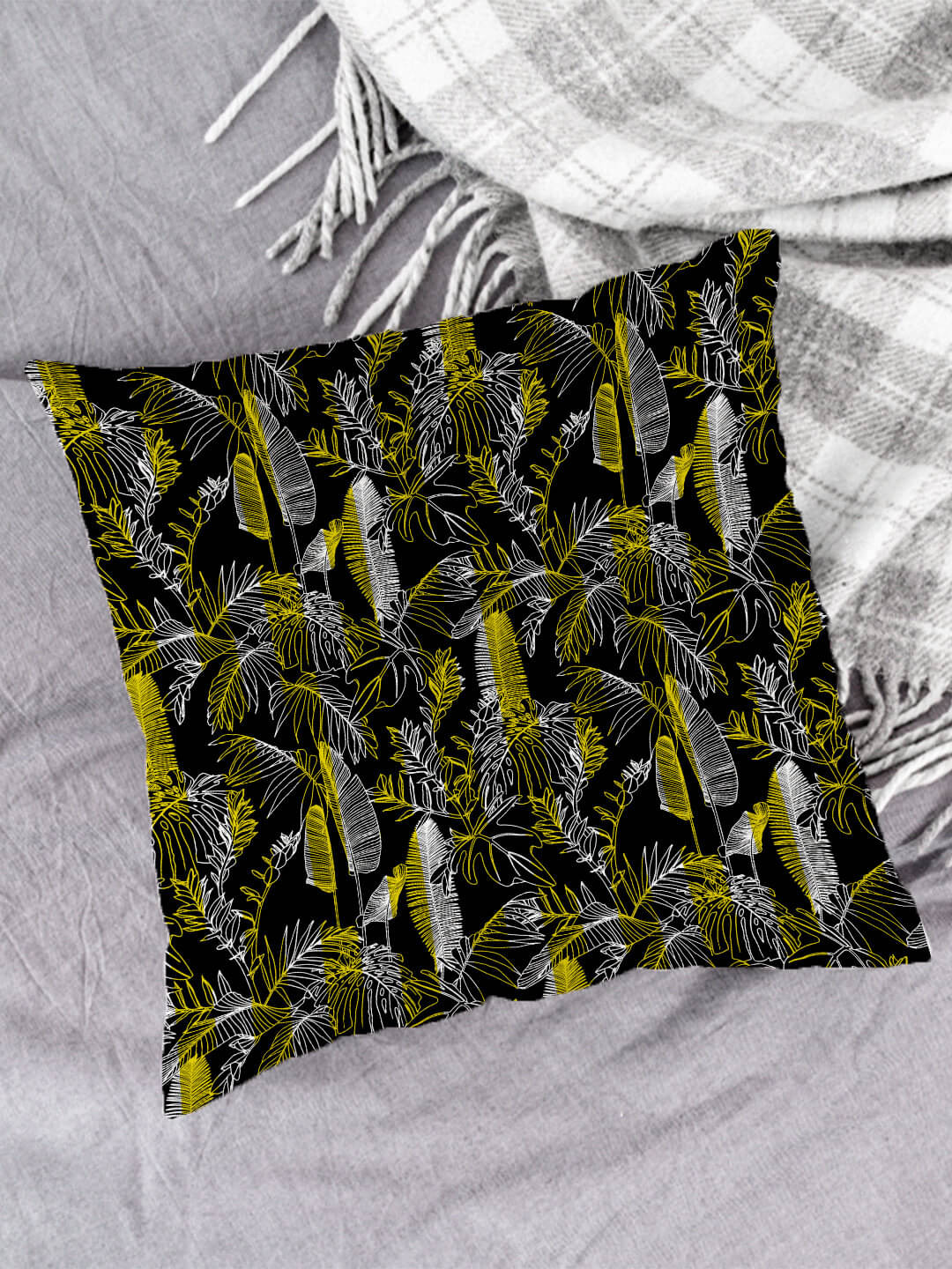 Houzzcode - Water Repellent Blue Polyester Pillow Covers 40x40x3 ( Pack of 1 ) Houzzcode - Water Repellent Blue Polyester Pillow Covers 40x40x3 ( Pack of 1 )