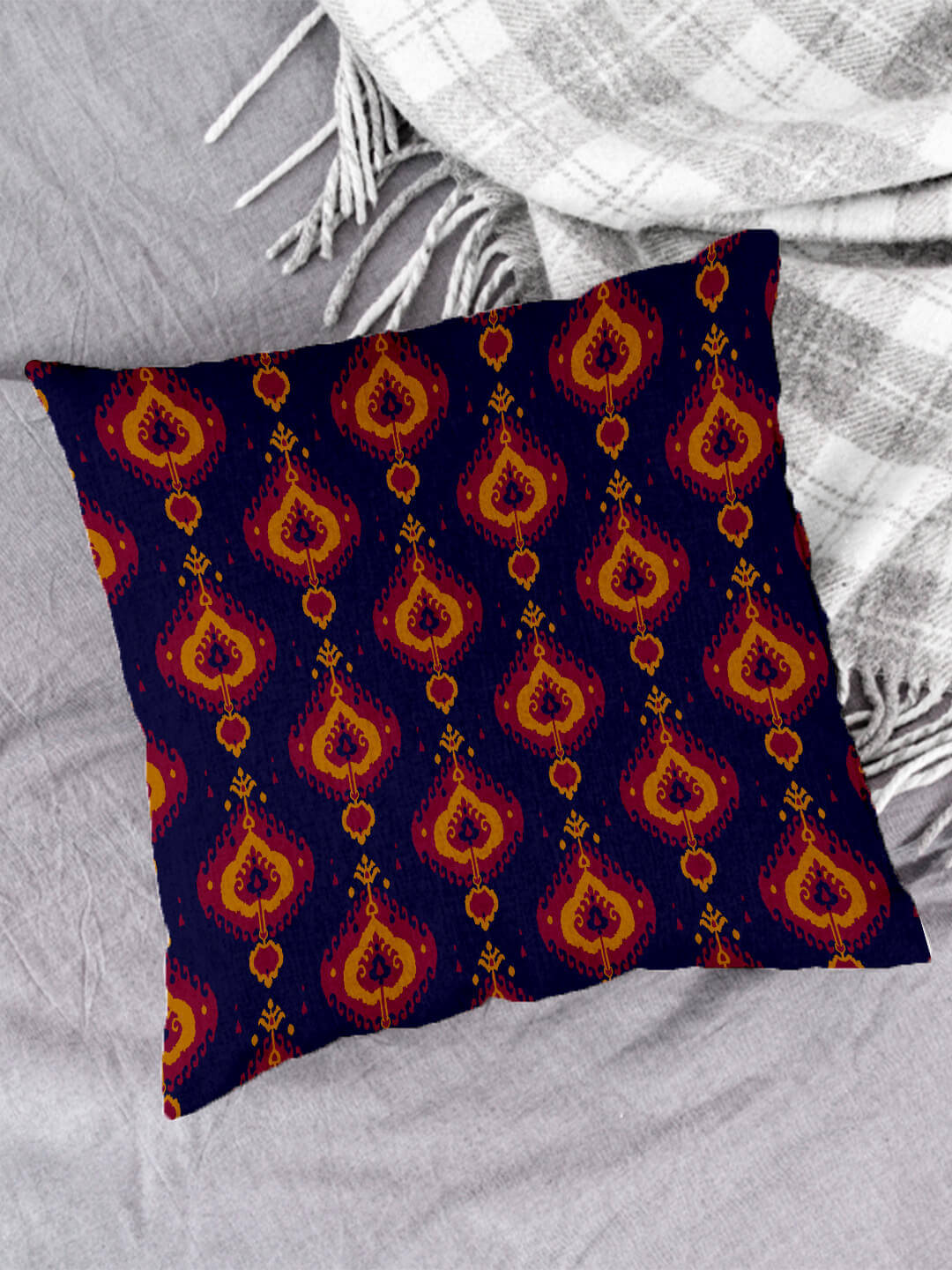 Houzzcode - Water Repellent Blue Polyester Pillow Covers 40x40x3 ( Pack of 1 )     			Houzzcode - Water Repellent Blue Polyester Pillow Covers 40x40x3 ( Pack of 1 )