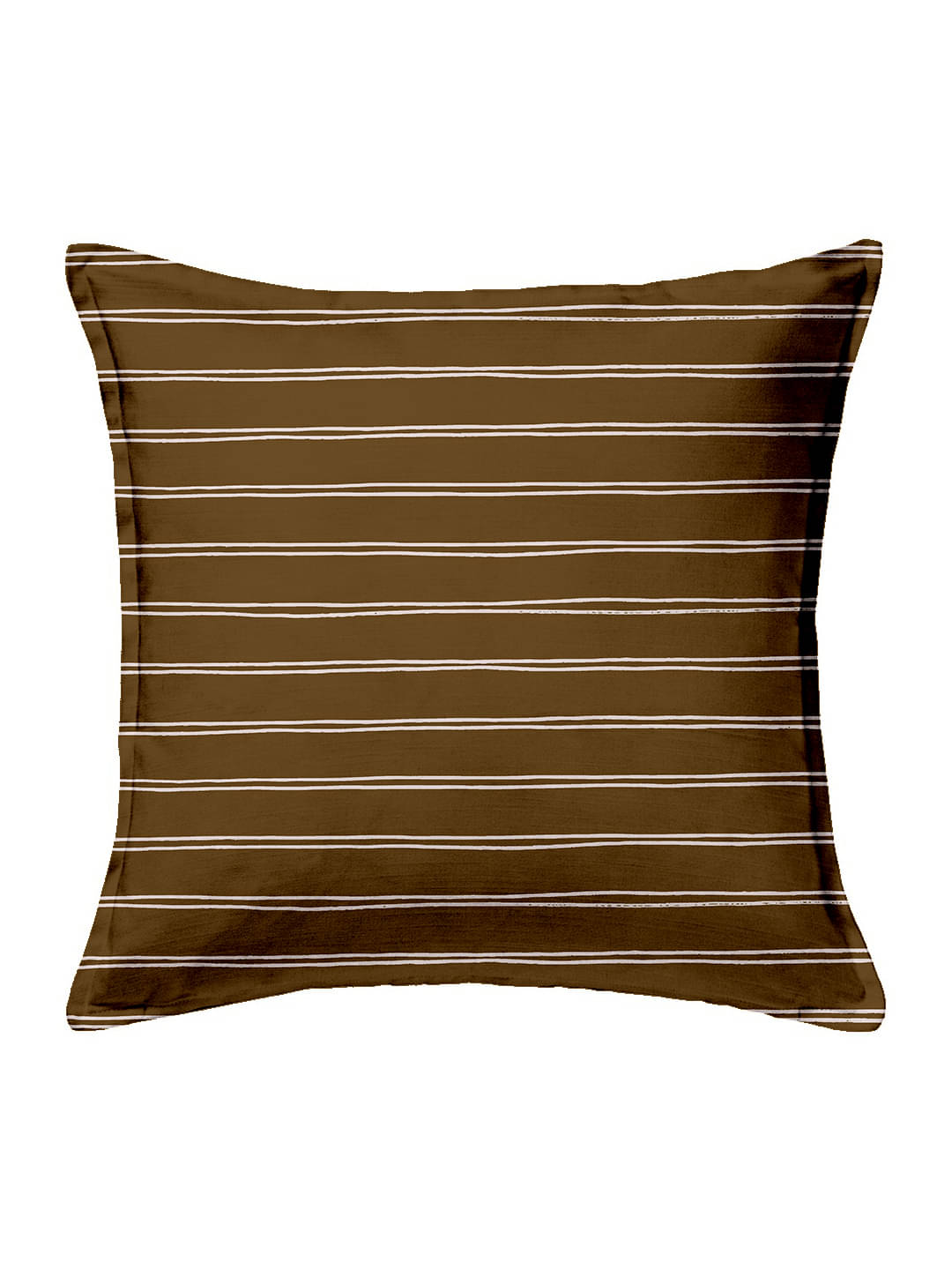     			Houzzcode - Water Repellent Brown Polyester Pillow Covers 40x40x3 ( Pack of 1 )