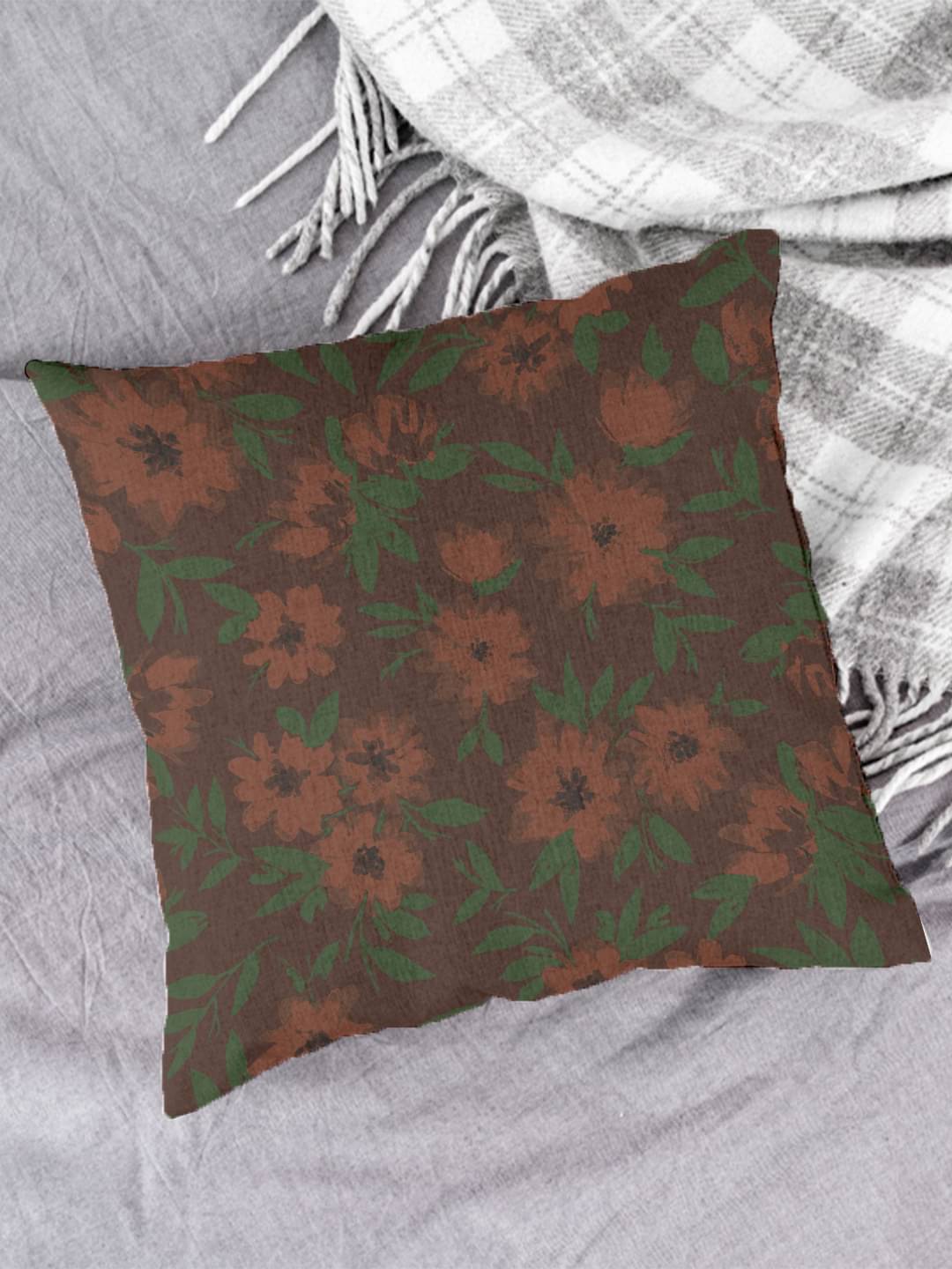Houzzcode - Water Repellent Gray Polyester Pillow Covers 40x40x3 ( Pack of 1 ) Houzzcode - Water Repellent Gray Polyester Pillow Covers 40x40x3 ( Pack of 1 )