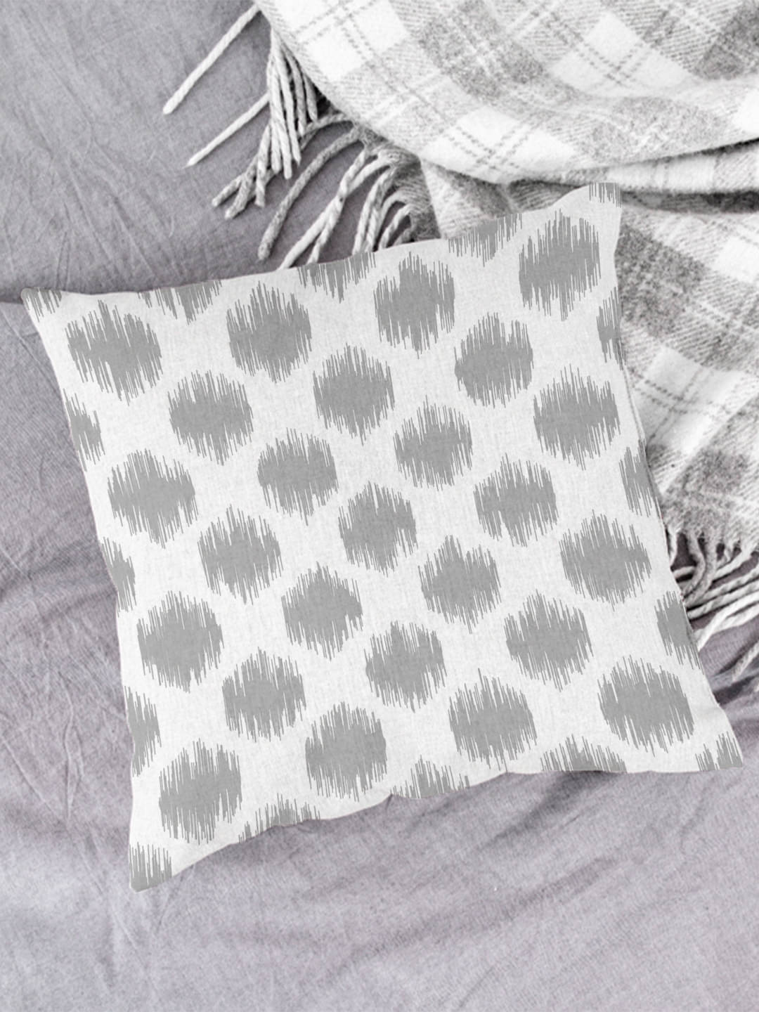Houzzcode - Water Repellent Gray Polyester Pillow Covers 40x40x3 ( Pack of 1 ) Houzzcode - Water Repellent Gray Polyester Pillow Covers 40x40x3 ( Pack of 1 )