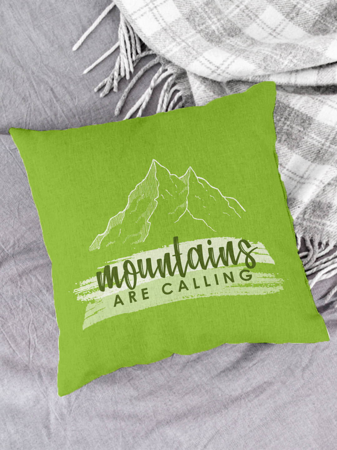     			Houzzcode - Water Repellent Green Polyester Pillow Covers 40x40x3 ( Pack of 1 )