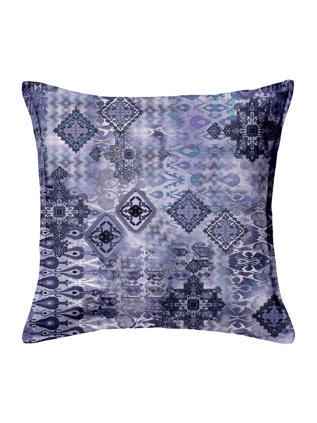     			Houzzcode - Water Repellent Indigo Polyester Pillow Covers 40x40x3 ( Pack of 1 )