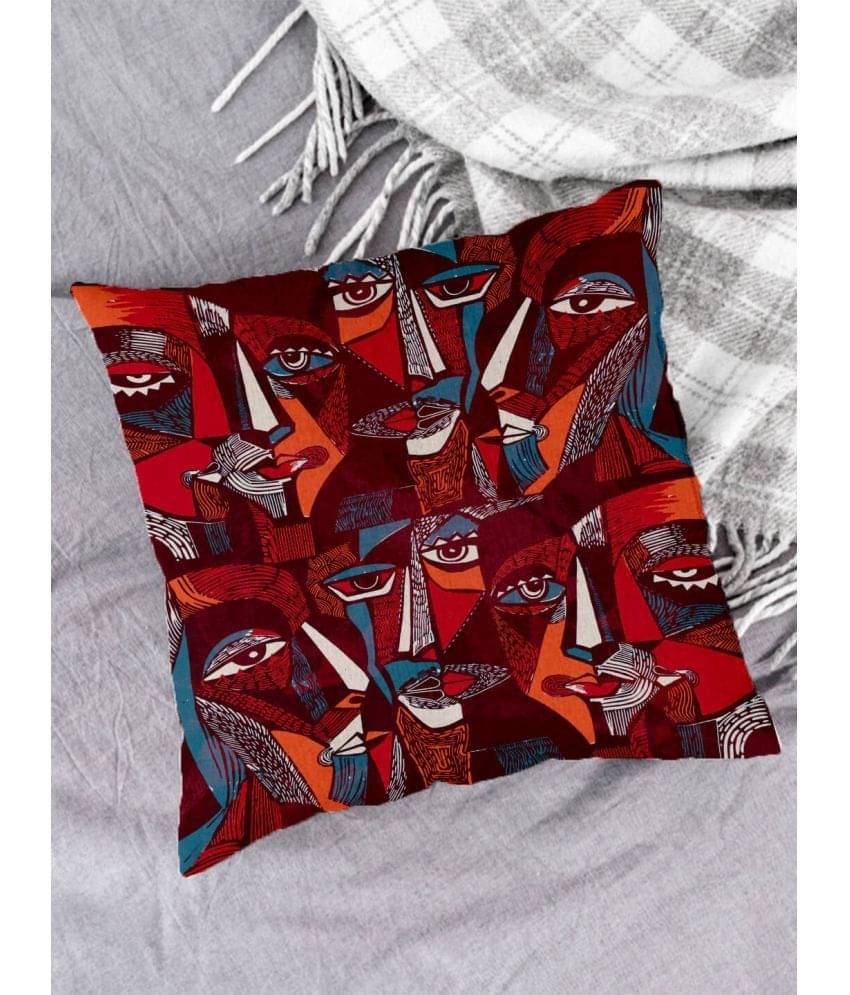 Houzzcode - Water Repellent Maroon Polyester Pillow Covers 40x40x3 ( Pack of 1 ) Houzzcode - Water Repellent Maroon Polyester Pillow Covers 40x40x3 ( Pack of 1 )