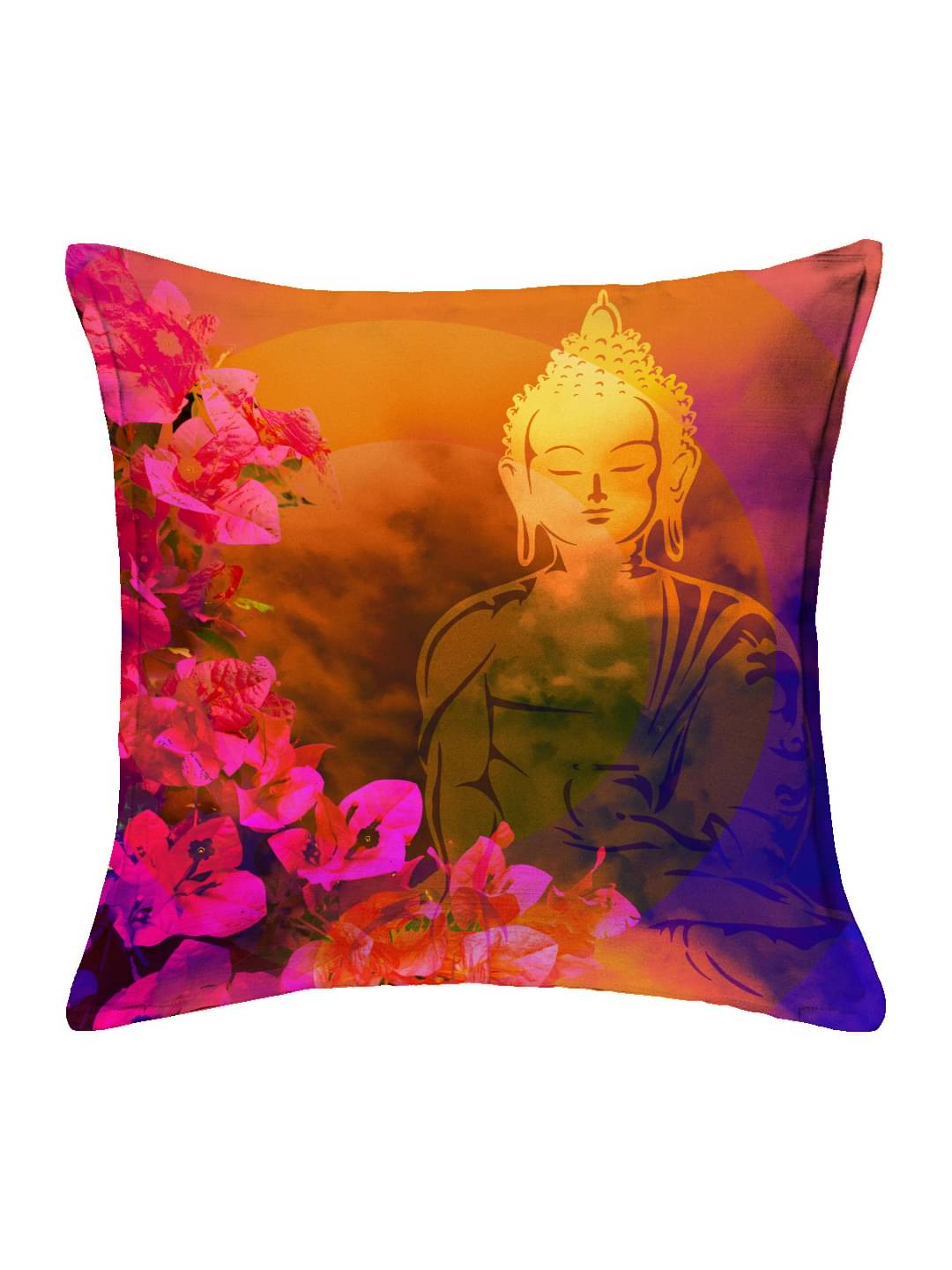 Houzzcode - Water Repellent Multi Polyester Pillow Covers 40x40x3 ( Pack of 1 ) Houzzcode - Water Repellent Multi Polyester Pillow Covers 40x40x3 ( Pack of 1 )