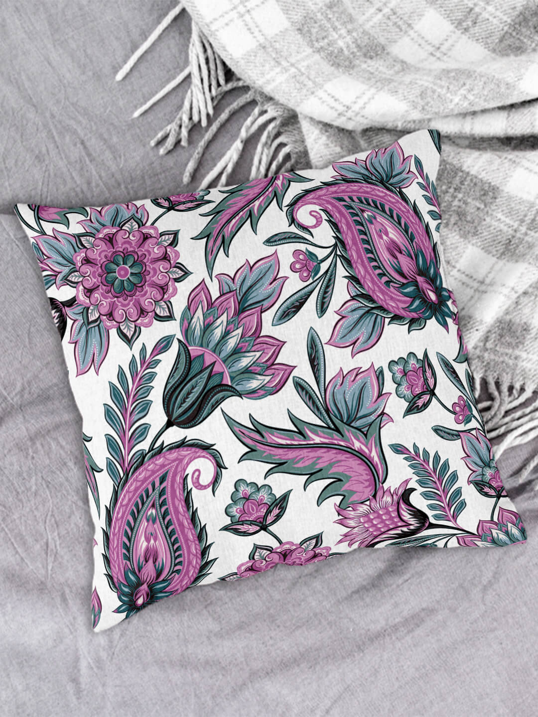 Houzzcode - Water Repellent Multi Polyester Pillow Covers 40x40x3 ( Pack of 1 ) Houzzcode - Water Repellent Multi Polyester Pillow Covers 40x40x3 ( Pack of 1 )