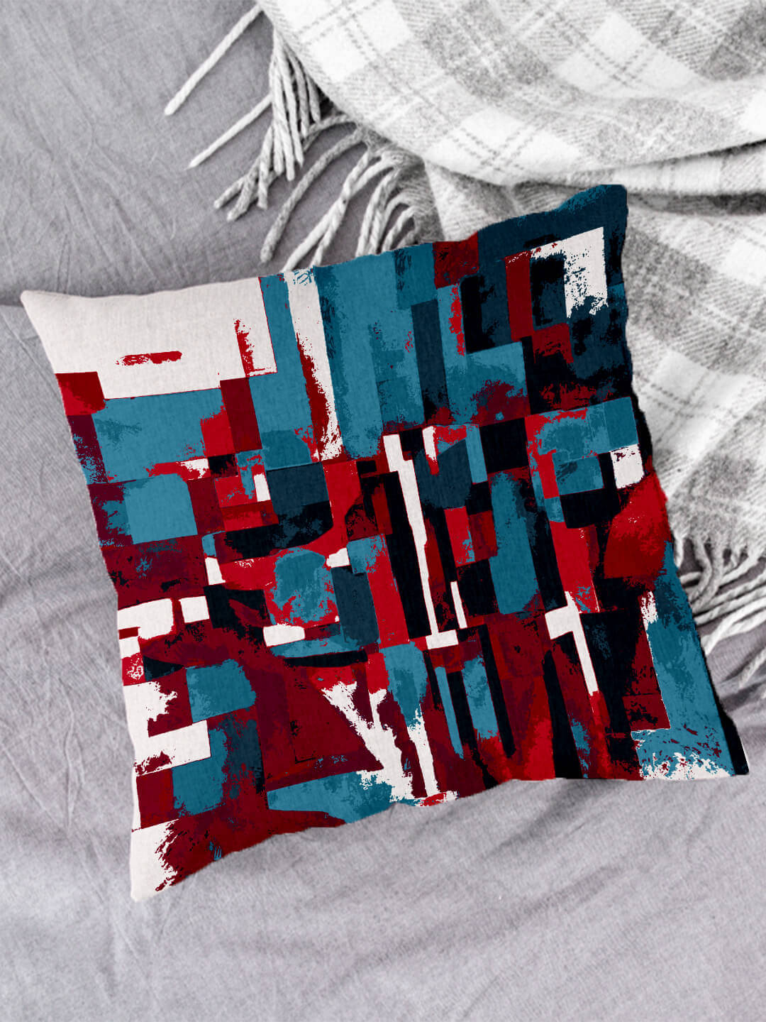 Houzzcode - Water Repellent Multi Polyester Pillow Covers 40x40x3 ( Pack of 1 ) Houzzcode - Water Repellent Multi Polyester Pillow Covers 40x40x3 ( Pack of 1 )