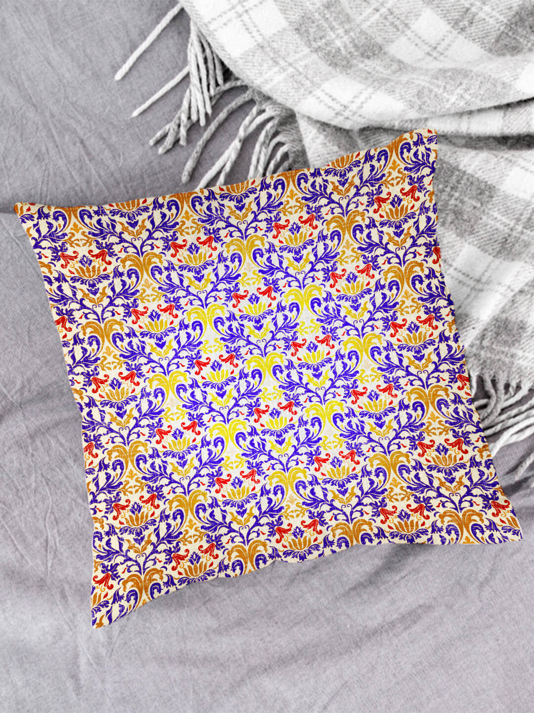 Houzzcode - Water Repellent Multi Polyester Pillow Covers 40x40x3 ( Pack of 1 ) Houzzcode - Water Repellent Multi Polyester Pillow Covers 40x40x3 ( Pack of 1 )