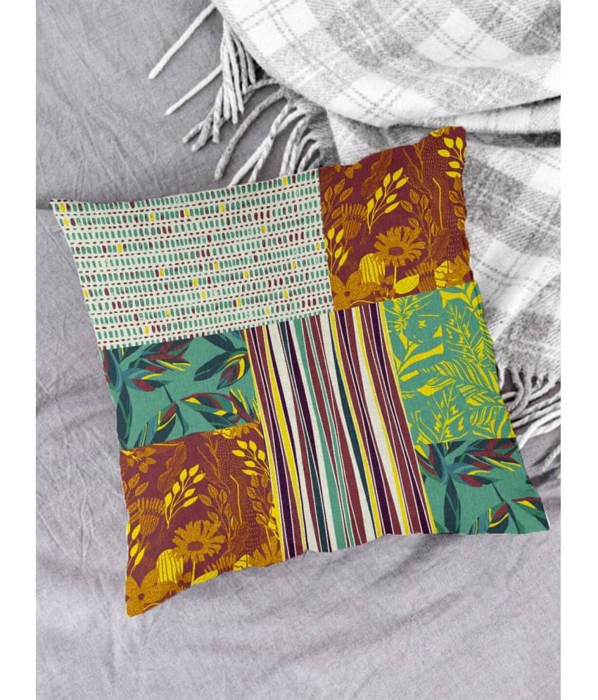 Houzzcode - Water Repellent Multi Polyester Pillow Covers 40x40x3 ( Pack of 1 ) Houzzcode - Water Repellent Multi Polyester Pillow Covers 40x40x3 ( Pack of 1 )