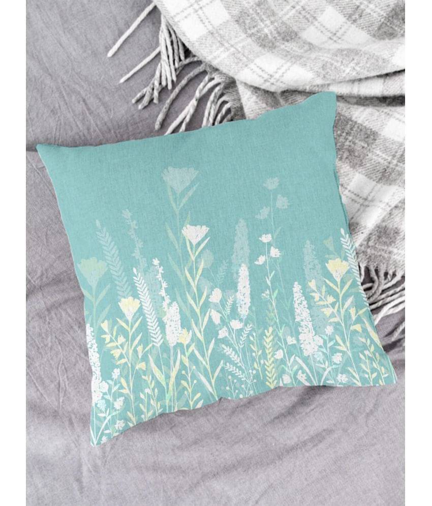 Houzzcode - Water Repellent Sky Blue Polyester Pillow Covers 40x40x3 ( Pack of 1 ) Houzzcode - Water Repellent Sky Blue Polyester Pillow Covers 40x40x3 ( Pack of 1 )