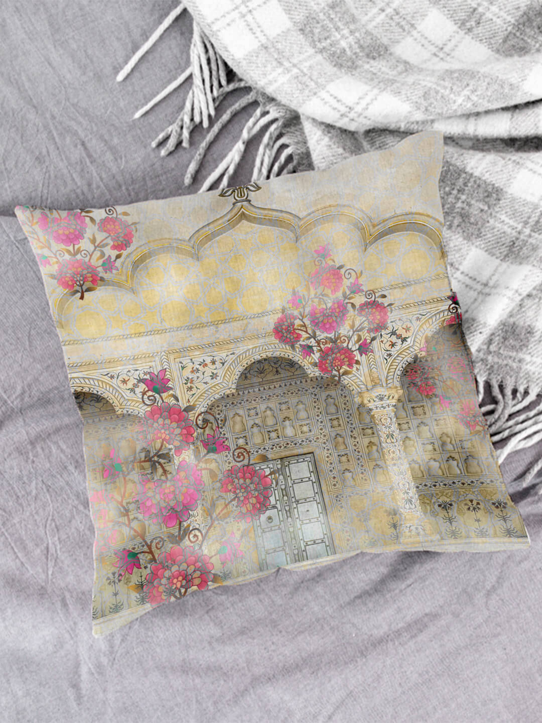 Houzzcode - Water Repellent White Polyester Pillow Covers 40x40x3 ( Pack of 1 ) Houzzcode - Water Repellent White Polyester Pillow Covers 40x40x3 ( Pack of 1 )