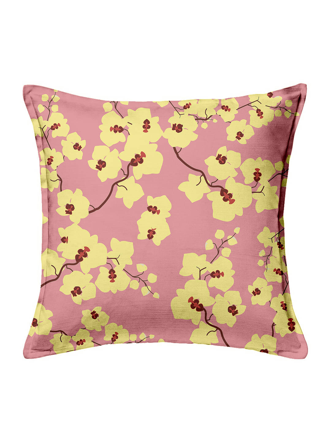 Houzzcode - Water Repellent Yellow Polyester Pillow Covers 40x40x3 ( Pack of 1 ) Houzzcode - Water Repellent Yellow Polyester Pillow Covers 40x40x3 ( Pack of 1 )