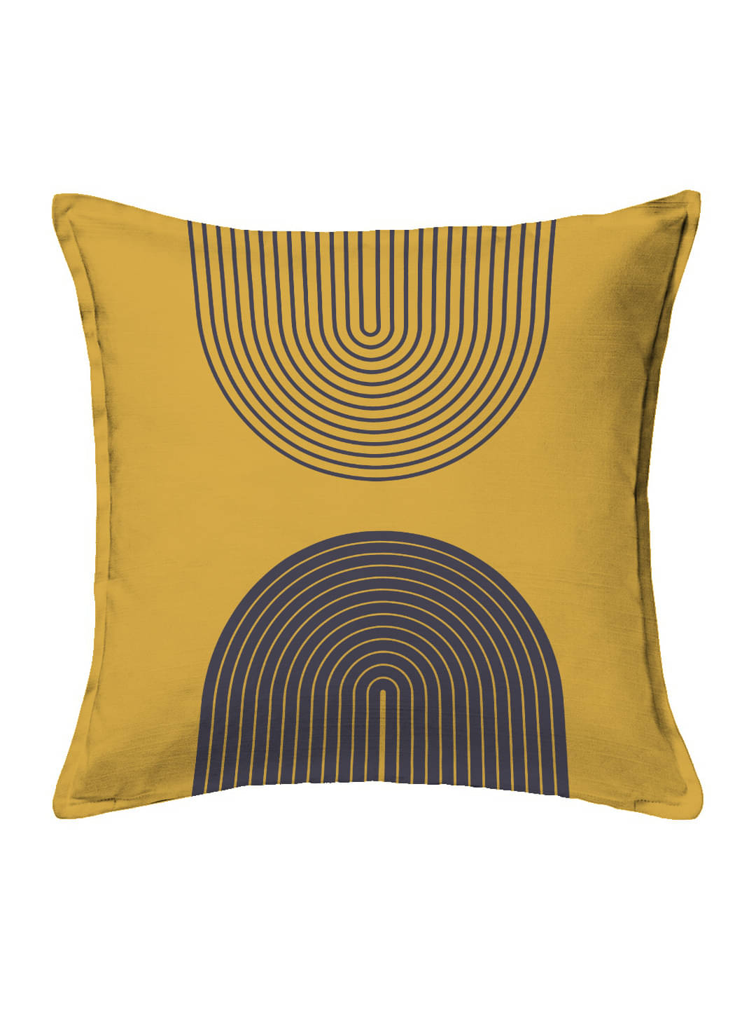     			Houzzcode - Water Repellent Yellow Polyester Pillow Covers 40x40x3 ( Pack of 1 )