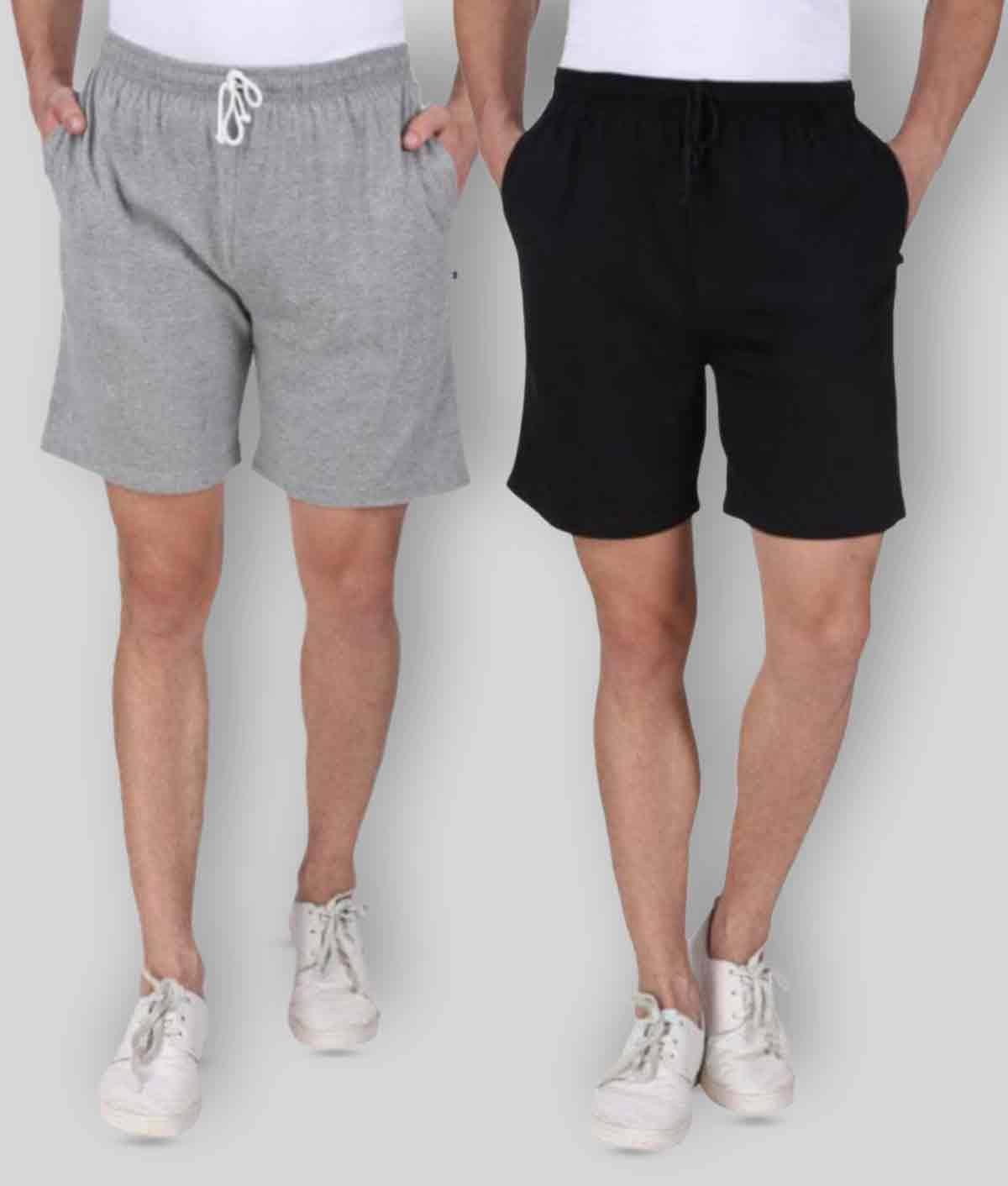 Neo Garments - Multi Cotton Men's Shorts ( Pack of 2 ) - Shorts | Buy online on ZillyBuy